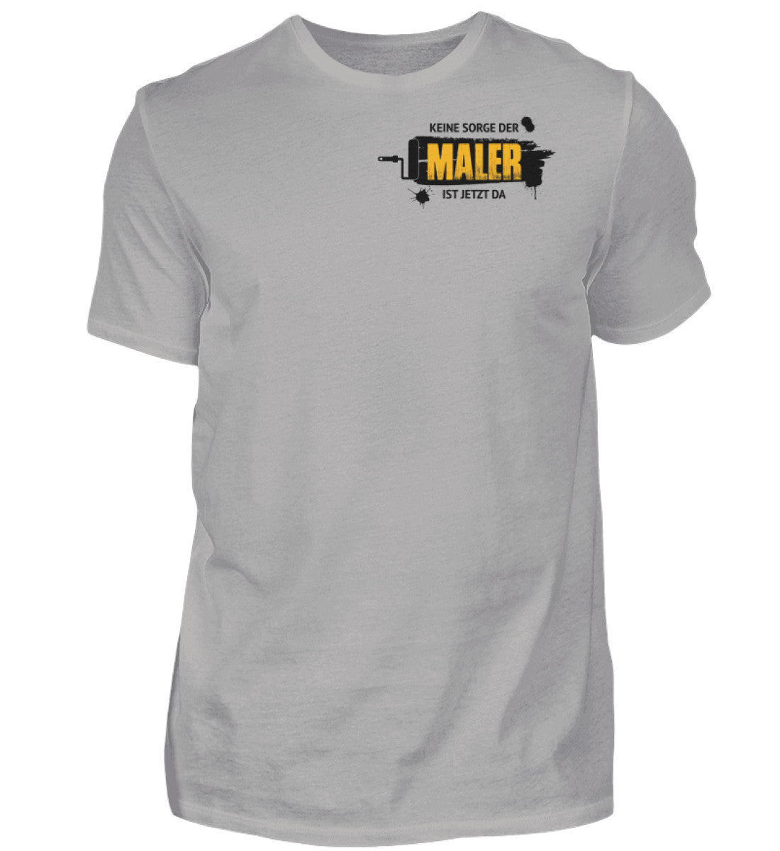 Der Maler ist da Brusttasche - T-Shirt