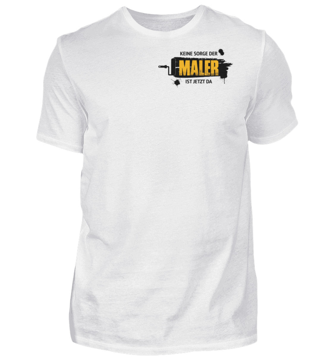 Der Maler ist da Brusttasche - T-Shirt