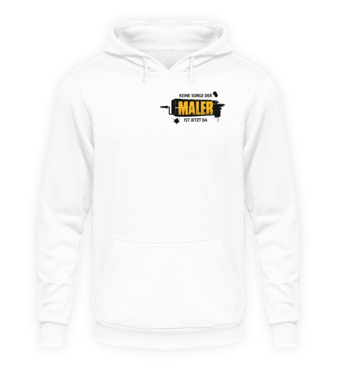Der Maler ist da Brusttasche - Hoodie